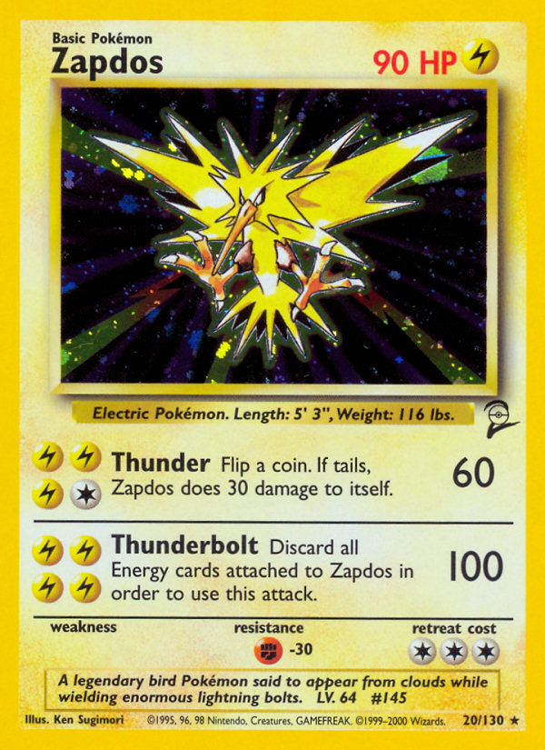 Zapdos (20/130) [Base Set 2] | Chromatic Games