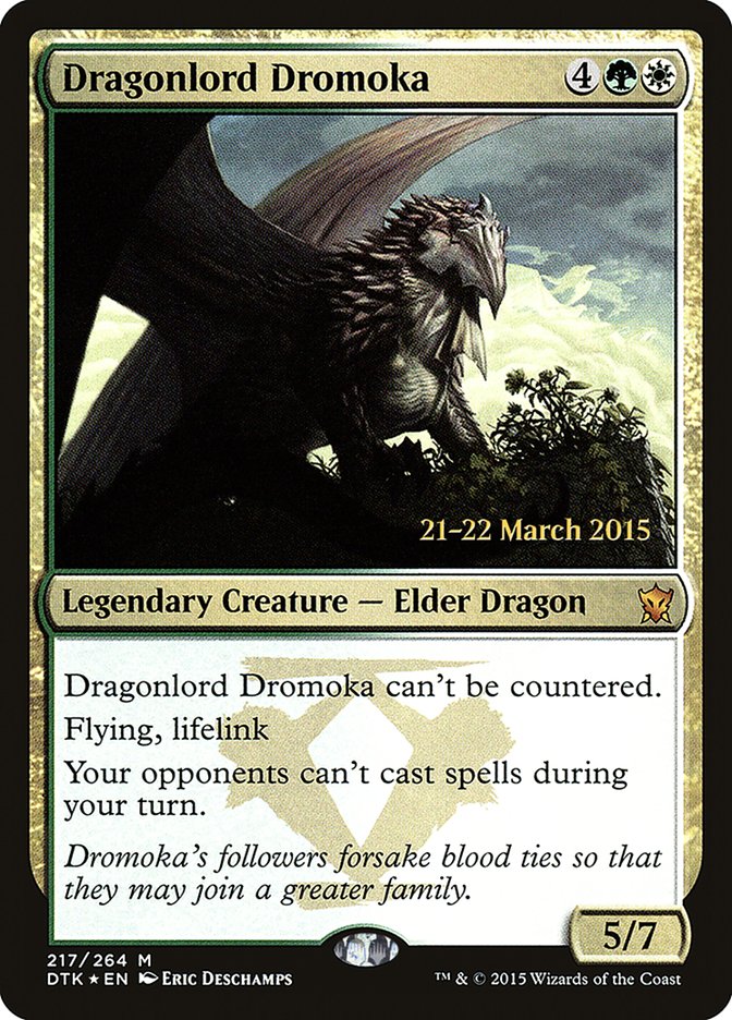 Dragonlord Dromoka [Dragons of Tarkir Prerelease Promos] | Chromatic Games