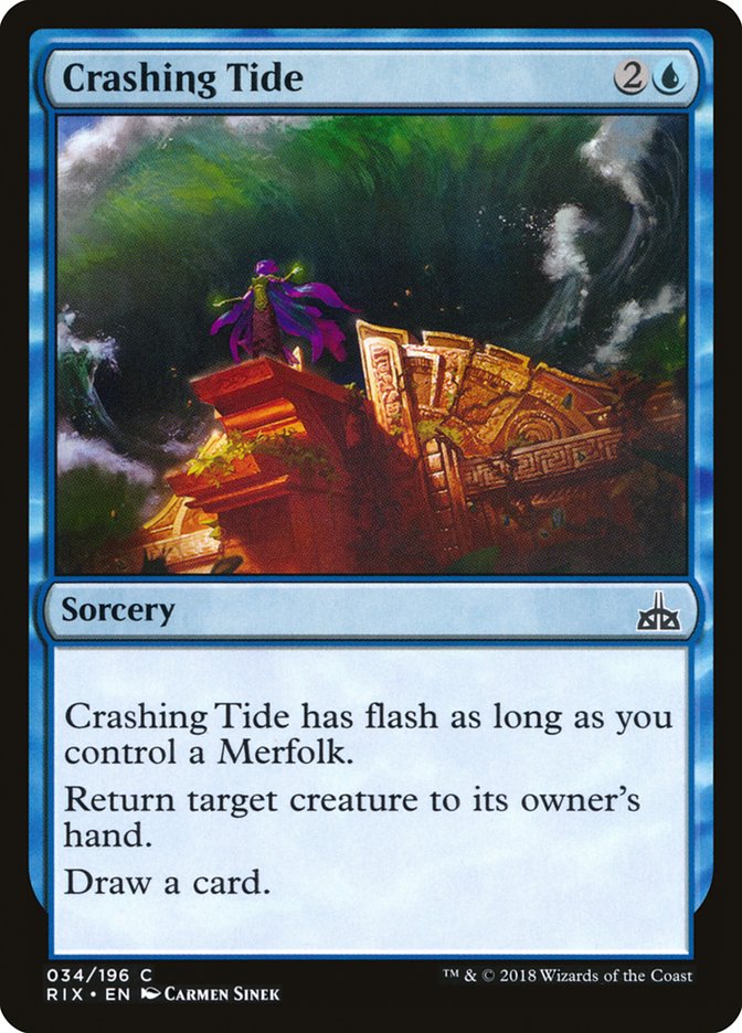 Crashing Tide [Rivals of Ixalan] | Chromatic Games