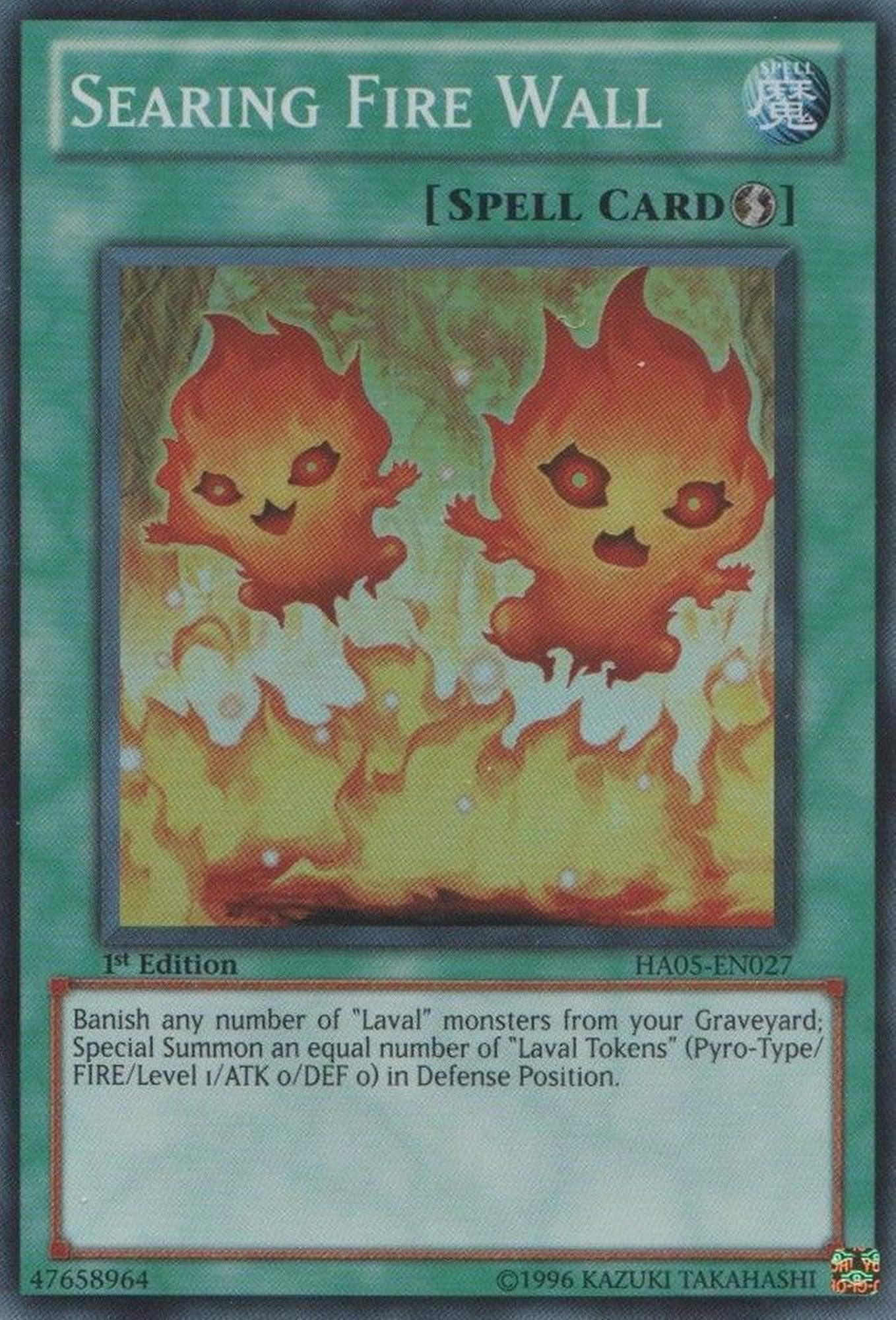 Searing Fire Wall [HA05-EN027] Super Rare | Chromatic Games