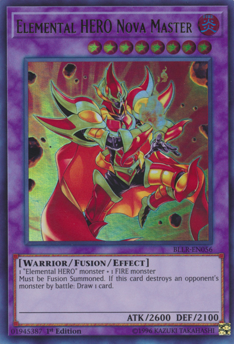 Elemental HERO Nova Master [BLLR-EN056] Ultra Rare | Chromatic Games