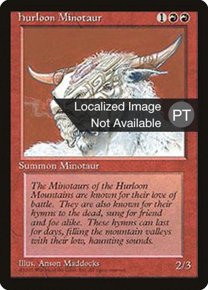 Hurloon Minotaur [Fourth Edition (Foreign Black Border)] | Chromatic Games