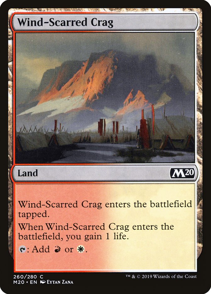 Wind-Scarred Crag [Core Set 2020] | Chromatic Games