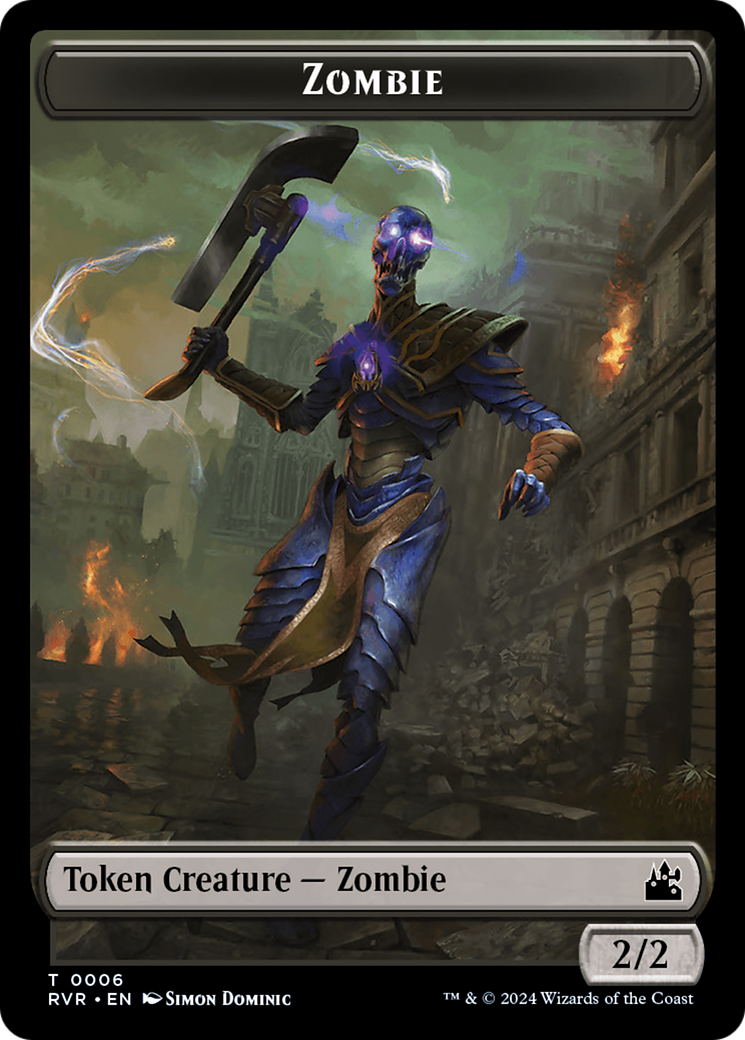 Zombie Token [Ravnica Remastered Tokens] | Chromatic Games