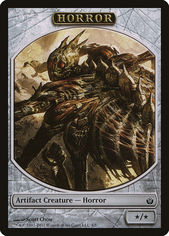 Horror Token [Mirrodin Besieged Tokens] | Chromatic Games