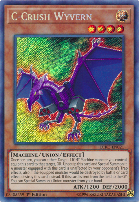 C-Crush Wyvern [LCKC-EN021] Secret Rare | Chromatic Games