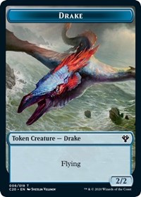 Drake // Insect (018) Double-Sided Token [Commander 2020 Tokens] | Chromatic Games