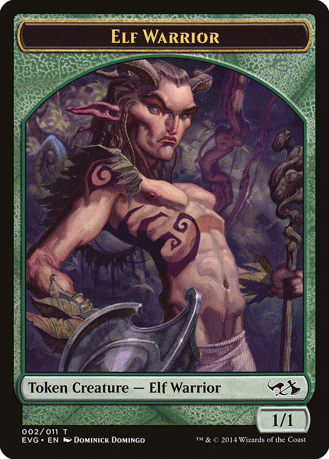 Elf Warrior Token (Elves vs. Goblins) [Duel Decks Anthology Tokens] | Chromatic Games