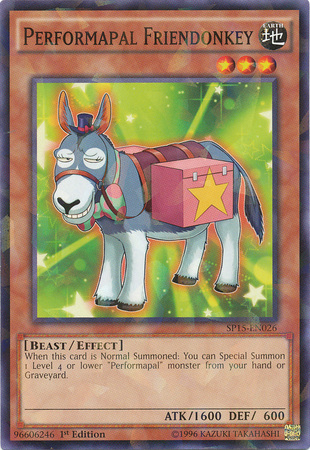 Performapal Friendonkey [SP15-EN026] Shatterfoil Rare | Chromatic Games