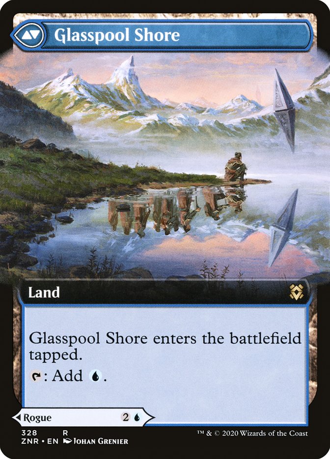 Glasspool Mimic // Glasspool Shore (Extended Art) [Zendikar Rising] | Chromatic Games