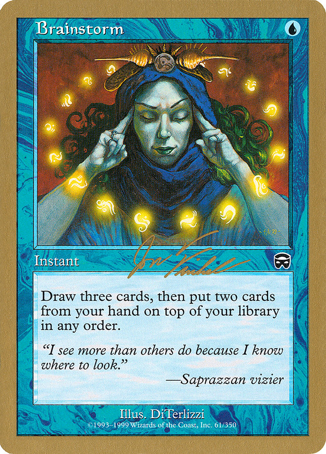 Brainstorm (Jon Finkel) [World Championship Decks 2000] | Chromatic Games