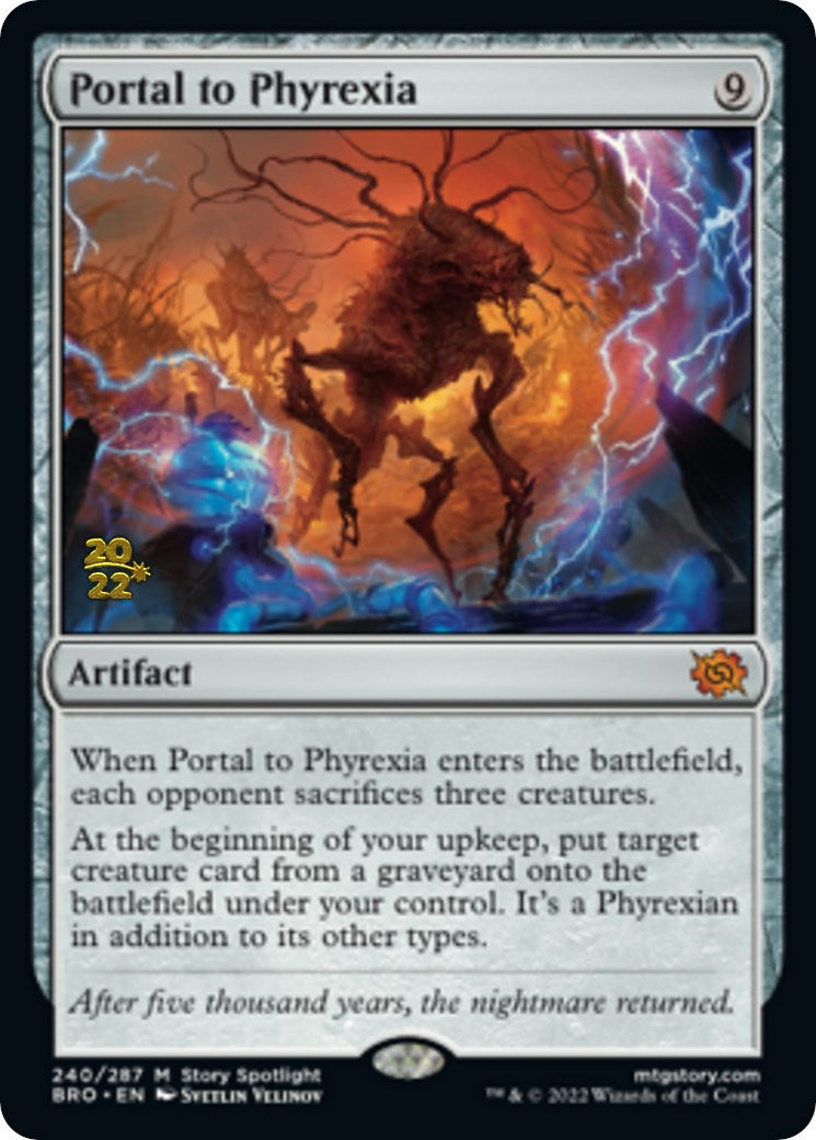 Portal to Phyrexia [The Brothers' War Prerelease Promos] | Chromatic Games