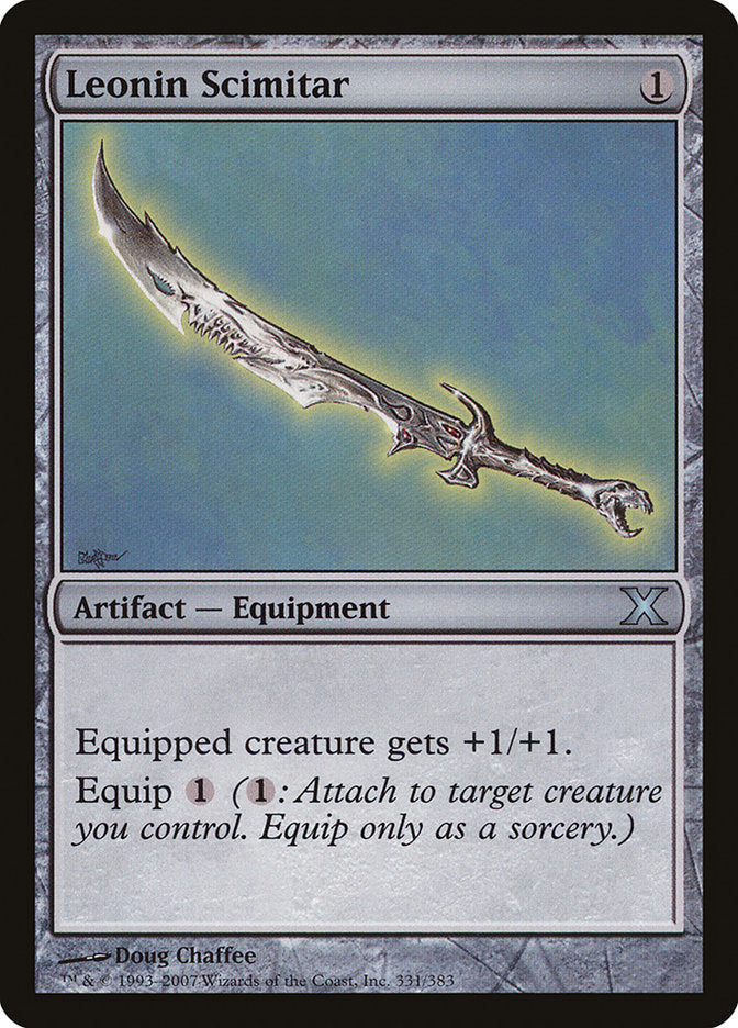 Leonin Scimitar [Tenth Edition] | Chromatic Games