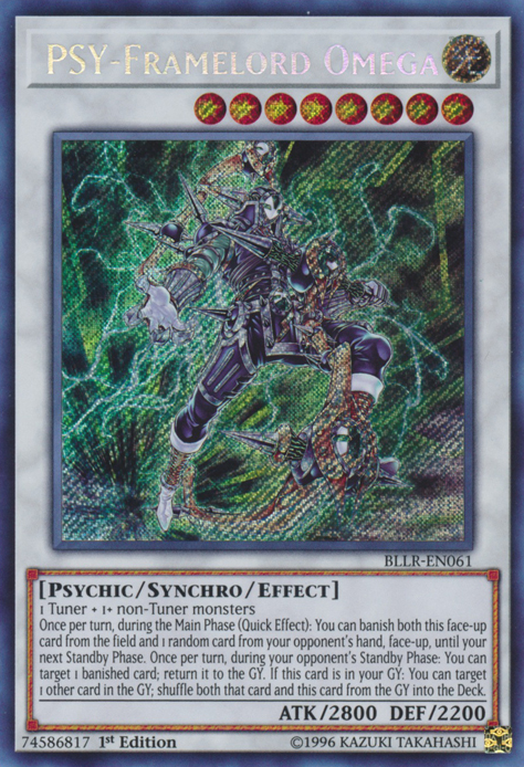 PSY-Framelord Omega [BLLR-EN061] Secret Rare | Chromatic Games