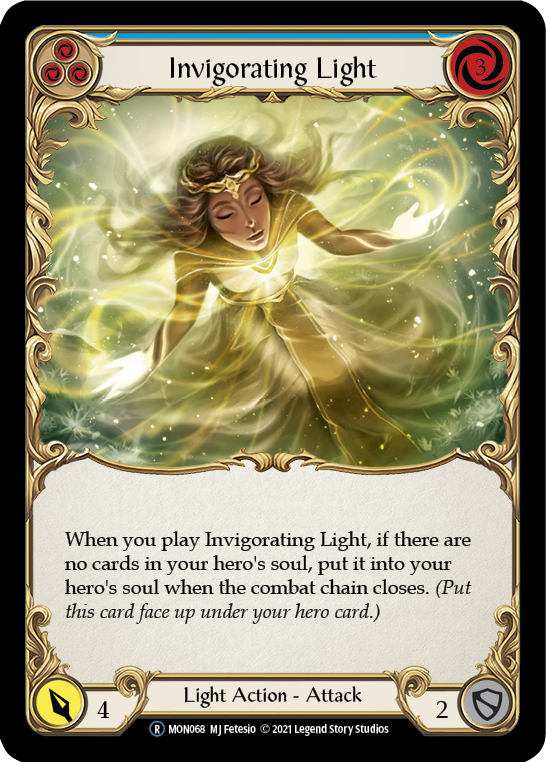 Invigorating Light (Blue) [U-MON068] (Monarch Unlimited)  Unlimited Normal | Chromatic Games