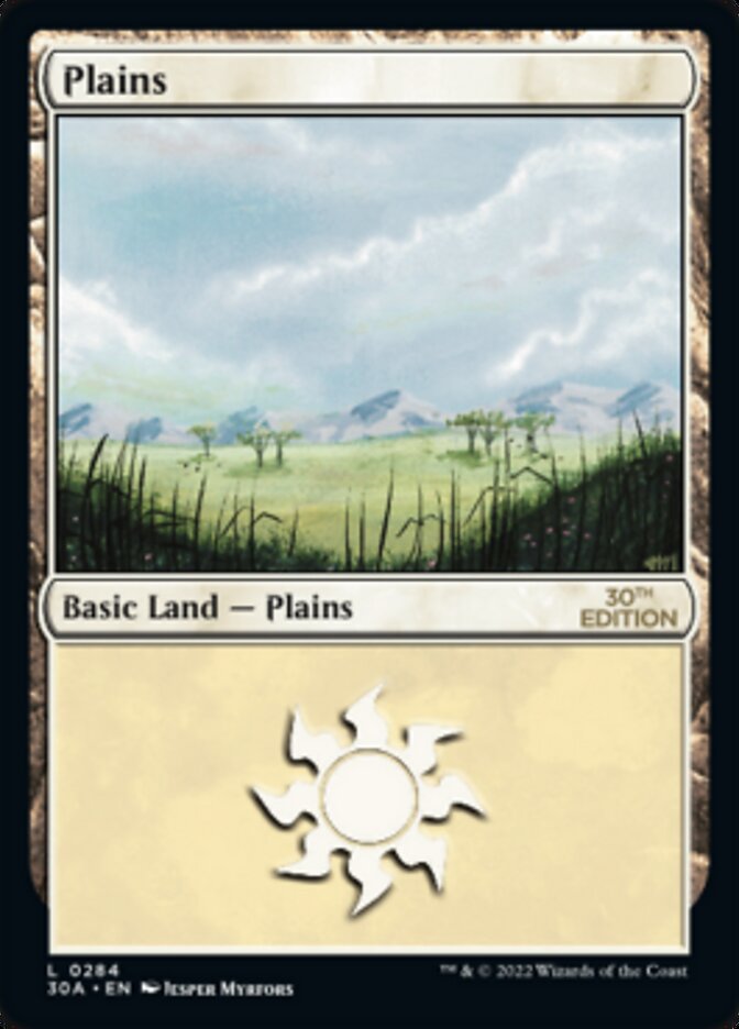 Plains (284) [30th Anniversary Edition] | Chromatic Games