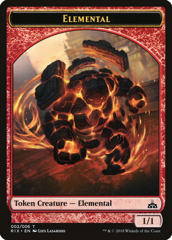 Elemental Token (002/006) [Rivals of Ixalan Tokens] | Chromatic Games