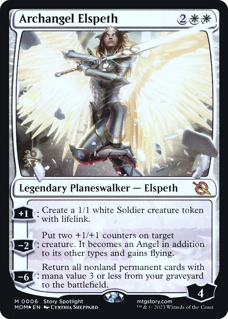 Archangel Elspeth [March of the Machine Prerelease Promos] | Chromatic Games