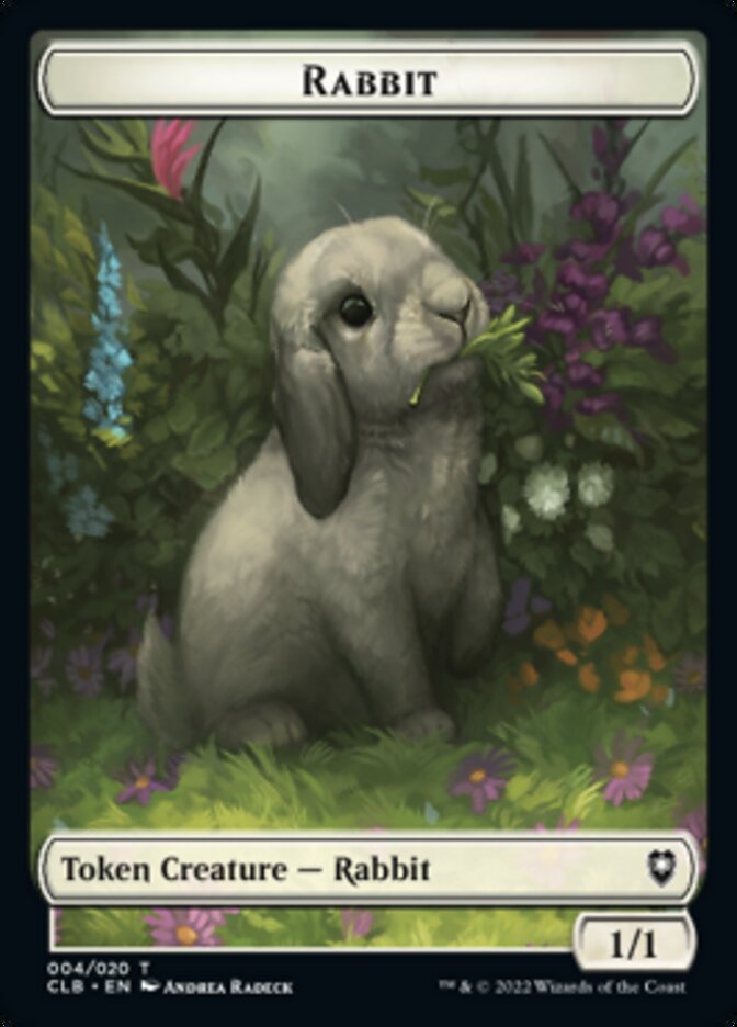 Rabbit Token [Commander Legends: Battle for Baldur's Gate Tokens] | Chromatic Games