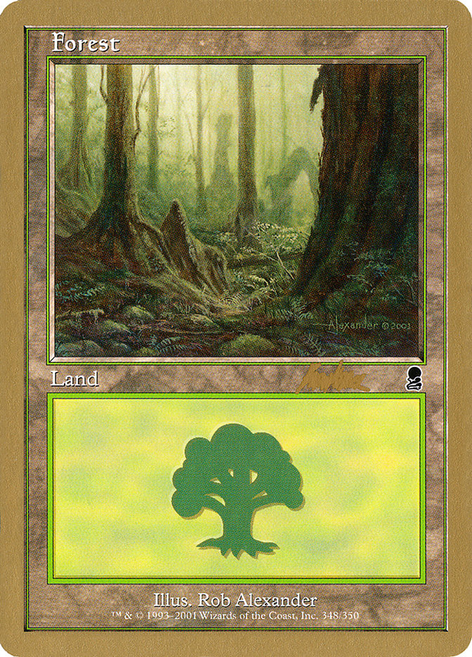 Forest (bk348) (Brian Kibler) [World Championship Decks 2002] | Chromatic Games