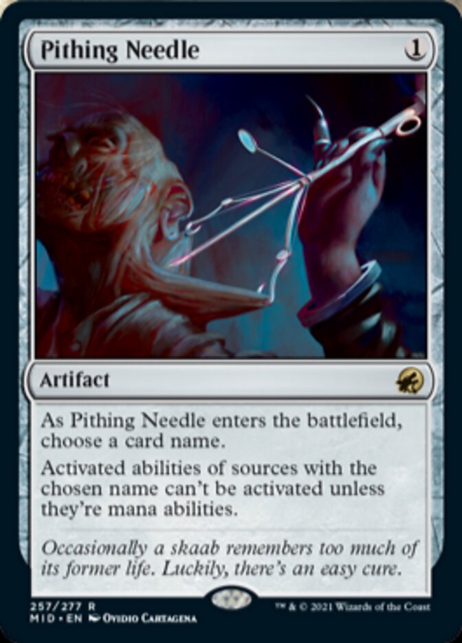 Pithing Needle [Innistrad: Midnight Hunt] | Chromatic Games