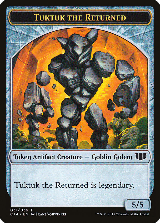 Daretti, Scrap Savant Emblem // Tuktuk the Returned Double-Sided Token [Commander 2014 Tokens] | Chromatic Games