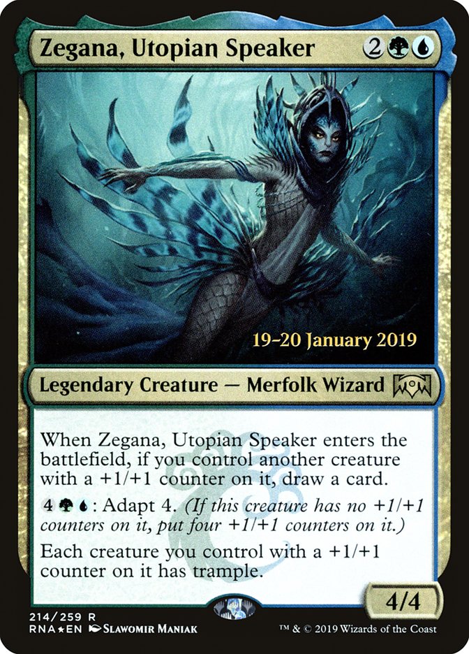 Zegana, Utopian Speaker [Ravnica Allegiance Prerelease Promos] | Chromatic Games