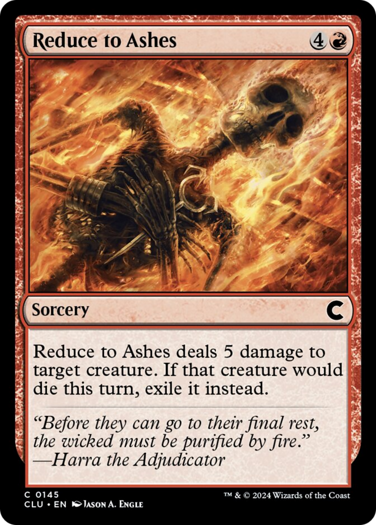 Reduce to Ashes [Ravnica: Clue Edition] | Chromatic Games