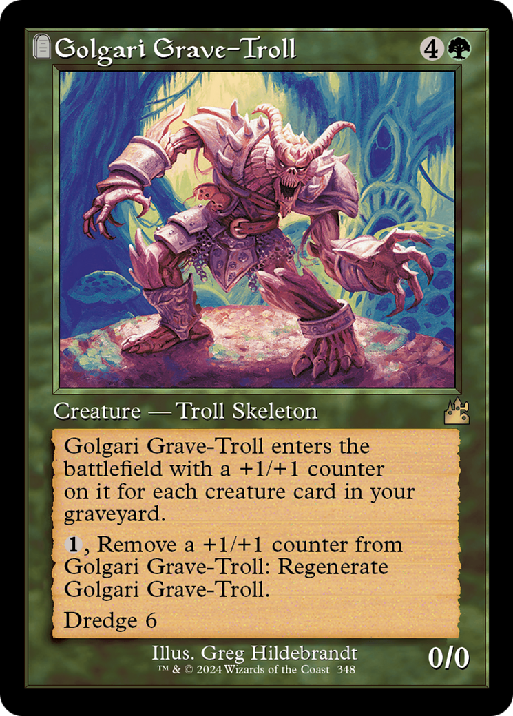 Golgari Grave-Troll (Retro Frame) [Ravnica Remastered] | Chromatic Games