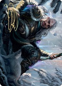 Jorn, God of Winter Art Card (Gold-Stamped Signature) [Kaldheim Art Series] | Chromatic Games