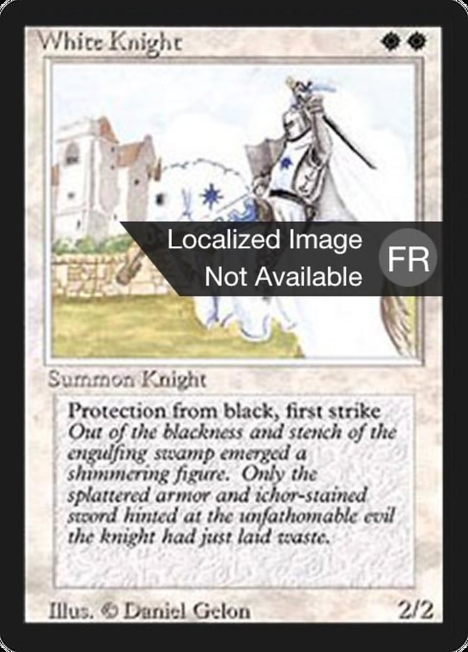 White Knight [Foreign Black Border] | Chromatic Games