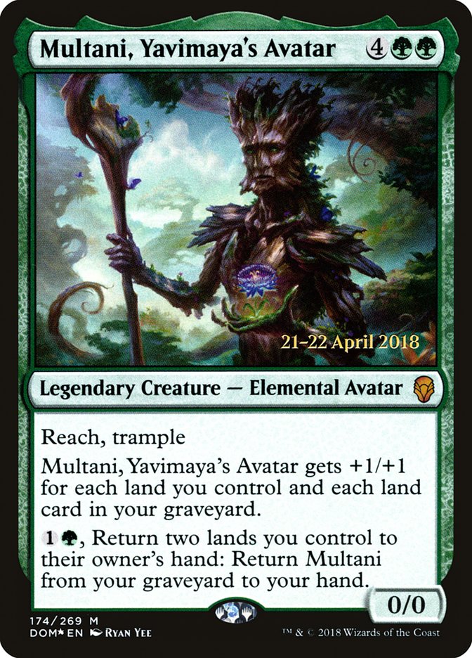 Multani, Yavimaya's Avatar [Dominaria Prerelease Promos] | Chromatic Games