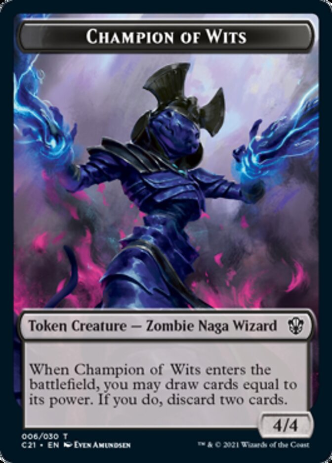 Eldrazi // Champion of Wits Double-Sided Token [Commander 2021 Tokens] | Chromatic Games