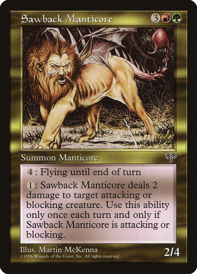 Sawback Manticore [Mirage] | Chromatic Games