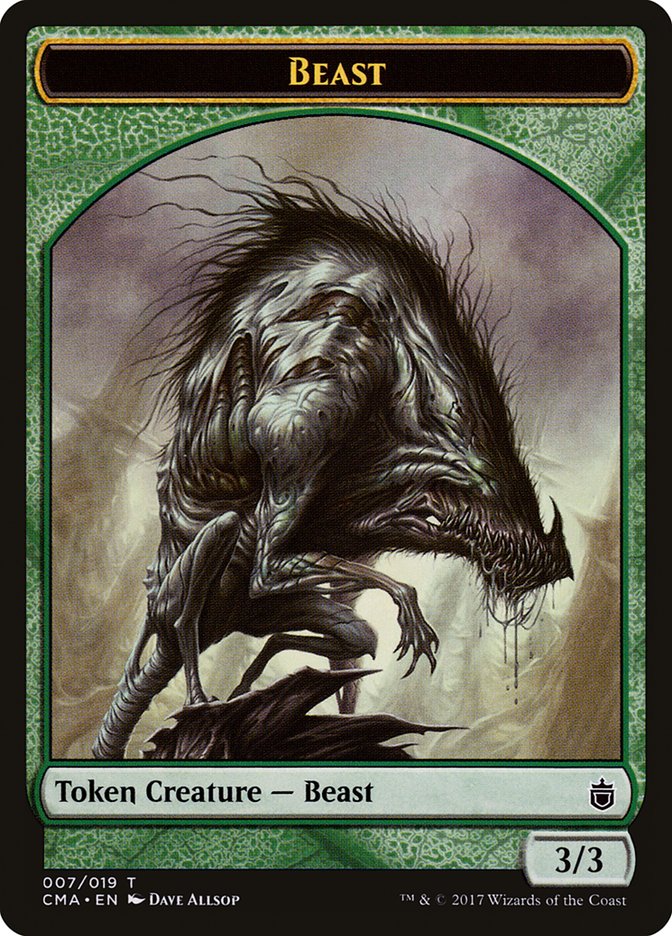 Beast Token (007/019) [Commander Anthology Tokens] | Chromatic Games