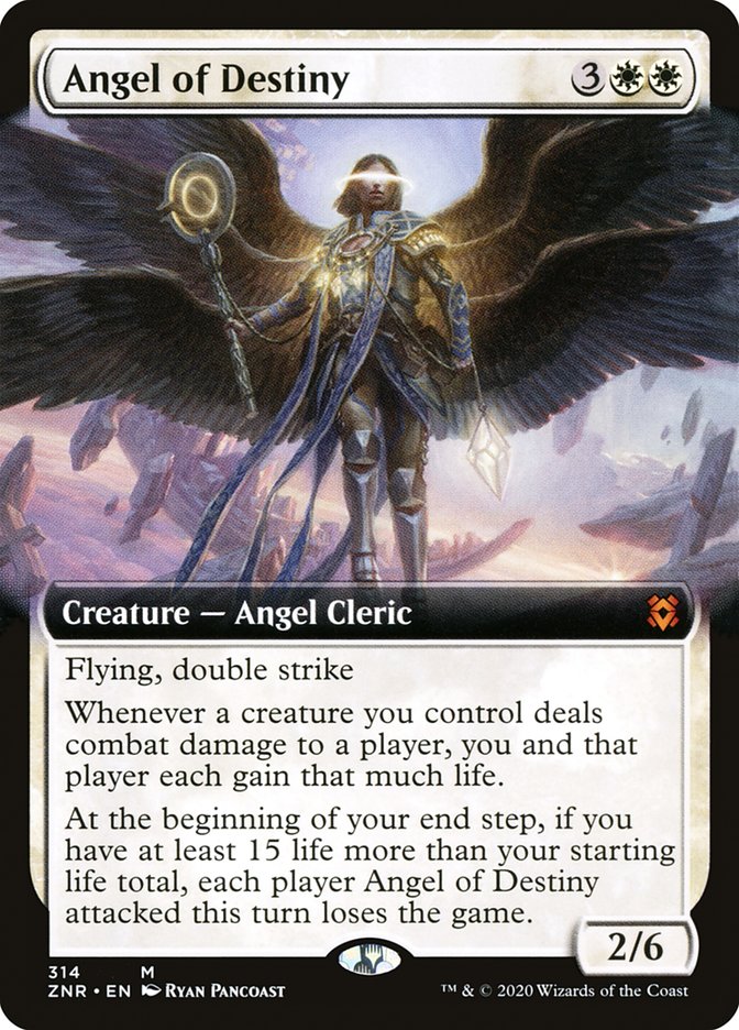 Angel of Destiny (Extended Art) [Zendikar Rising] | Chromatic Games