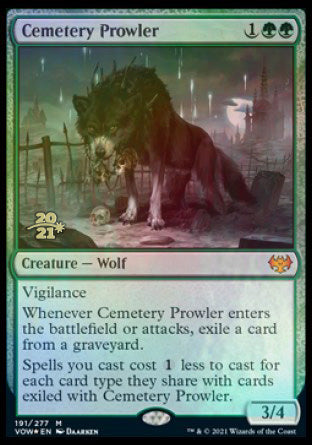 Cemetery Prowler [Innistrad: Crimson Vow Prerelease Promos] | Chromatic Games