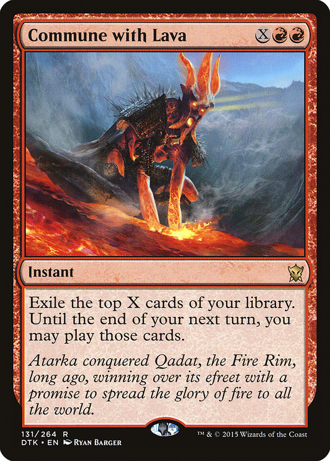 Commune with Lava [Dragons of Tarkir] | Chromatic Games