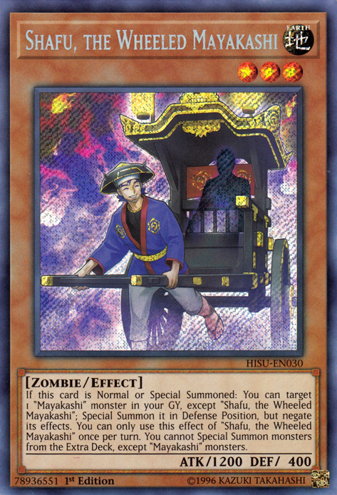 Shafu, the Wheeled Mayakashi [HISU-EN030] Secret Rare | Chromatic Games