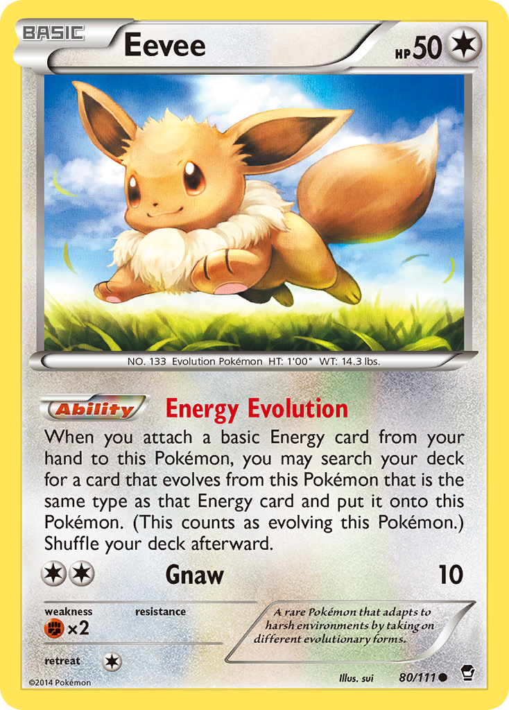 Eevee (80/111) [XY: Furious Fists] | Chromatic Games