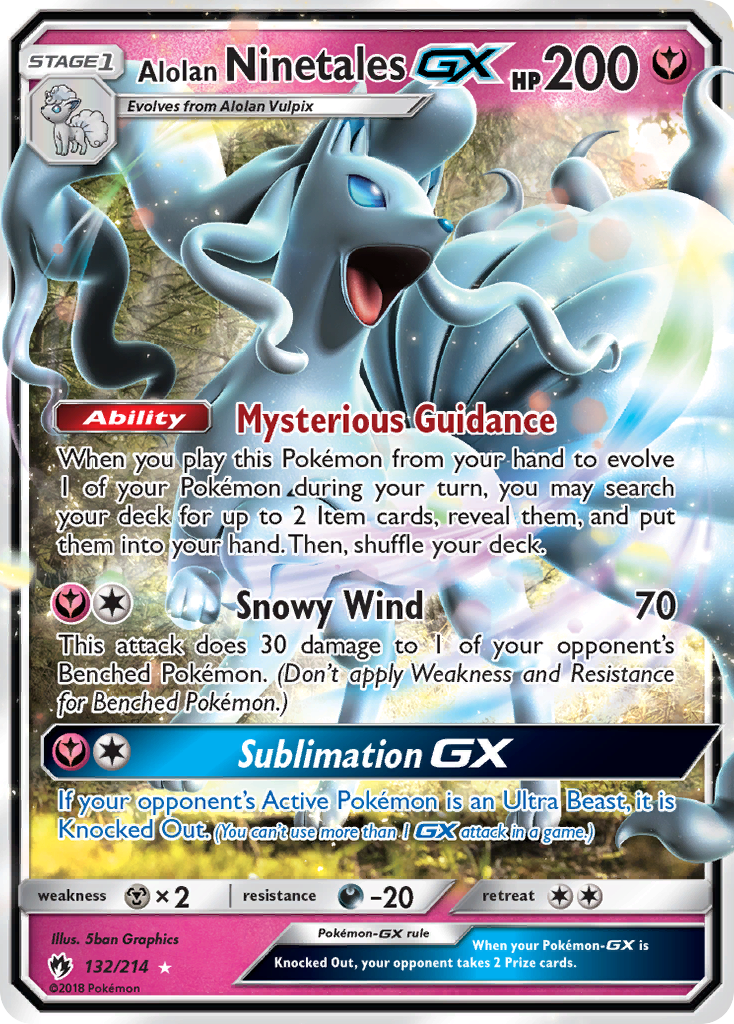 Alolan Ninetales GX [Lost Thunder] | Chromatic Games