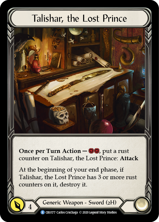 Talishar, the Lost Prince [CRU177] (Crucible of War)  1st Edition Normal | Chromatic Games