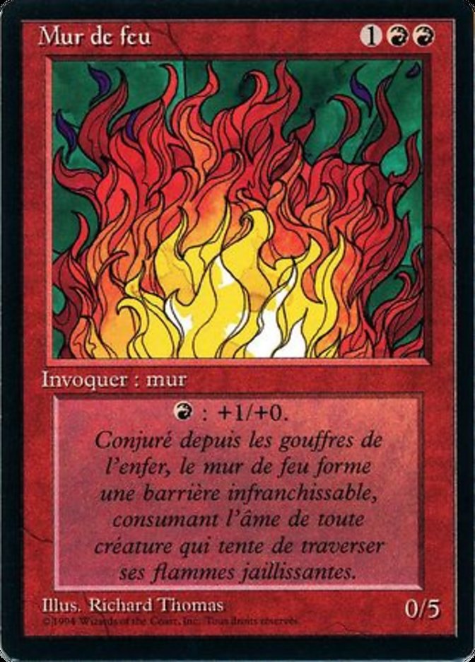 Wall of Fire [Foreign Black Border] | Chromatic Games