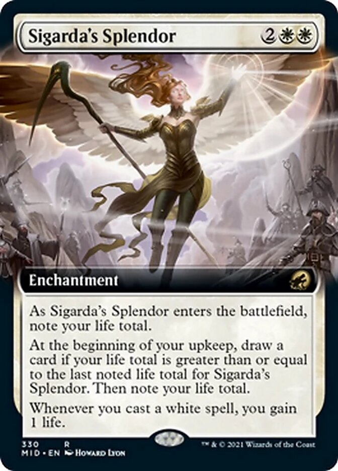 Sigarda's Splendor (Extended Art) [Innistrad: Midnight Hunt] | Chromatic Games