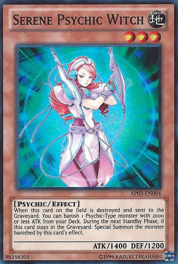 Serene Psychic Witch [AP03-EN004] Super Rare | Chromatic Games