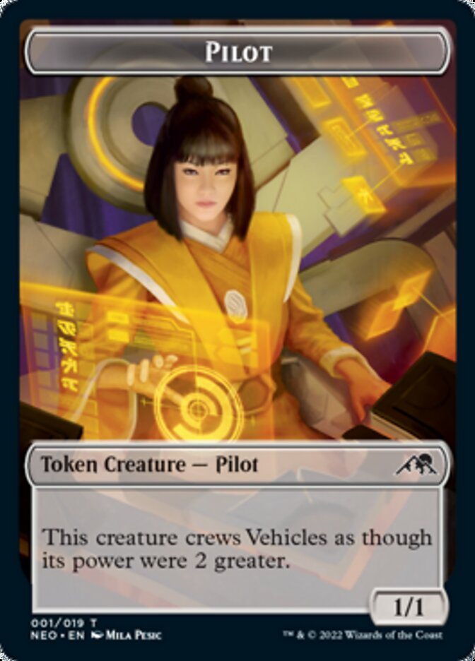 Pilot Token [Kamigawa: Neon Dynasty Tokens] | Chromatic Games