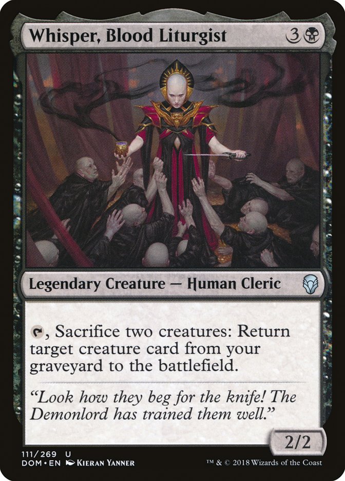 Whisper, Blood Liturgist [Dominaria] | Chromatic Games