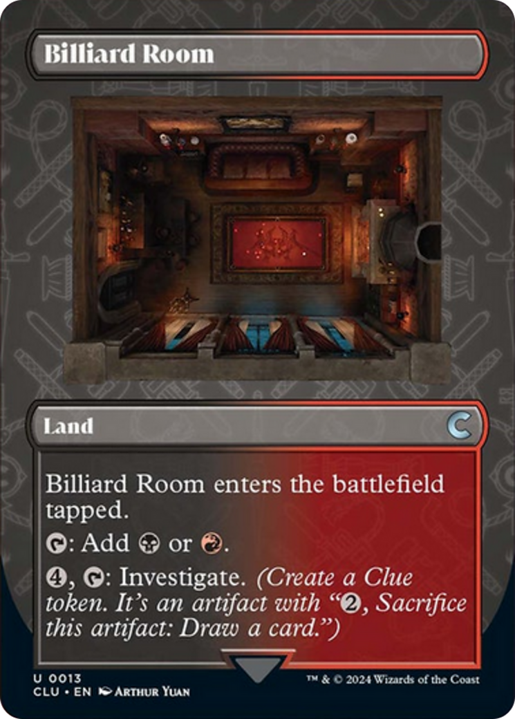 Billiard Room (Borderless) [Ravnica: Clue Edition] | Chromatic Games