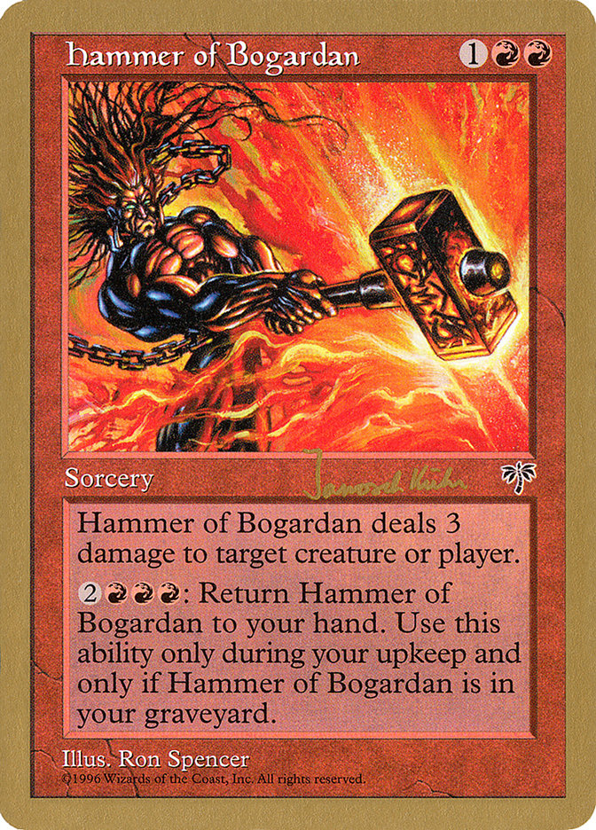 Hammer of Bogardan (Janosch Kuhn) [World Championship Decks 1997] | Chromatic Games