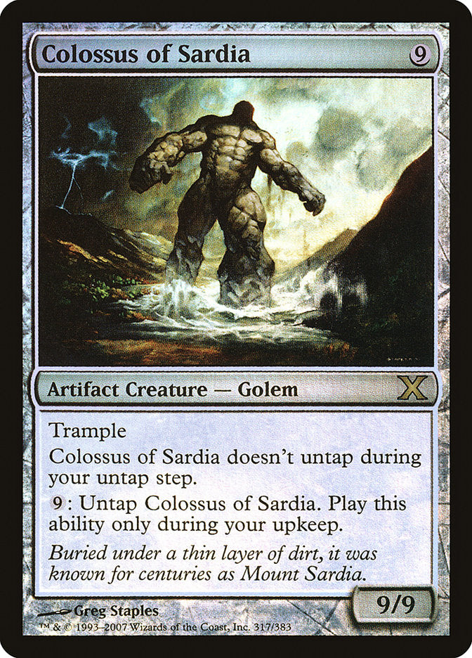 Colossus of Sardia (Premium Foil) [Tenth Edition] | Chromatic Games